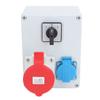 CEE Wall Socket Power Distributor Box 5P 32A 16A Main Switch IP44 Waterproof for Building