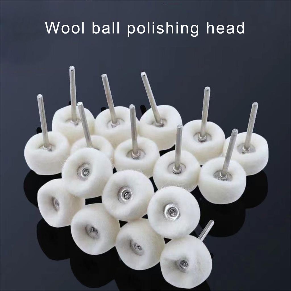 Wool Felt Grinding Bit Buffing Wheels With Mandrel For Rotary Tool Sanding Diameter Detailed Buffing & Finishing Work