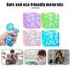 1/4Pcs TPR Stress Ball Slow Rising Matte Squeeze Ball Toy Hand Exercise Relaxation Sugar Ball Decompression Sensory Fidget Toy