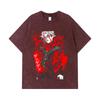 T-shirt Lavate 275 GSM 100% Cotone Dandadan V35 Stampa Okarun Unisex Maglietta in Cotone Pesante