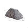 Foam Boulder Lightweight Faux Rock Rugged Surface Stone for Garden Display Gray 1