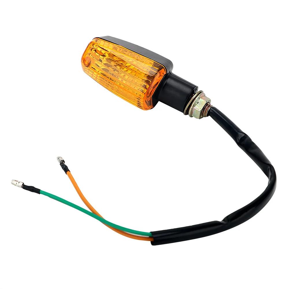 2Pcs Universal Motorcycle Turn Signal Indicator Light Turning Indicators Signal Light Blinkers Amber Motorcycle Accessories