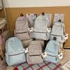 Schoolbag Street Cool School Bag ins Niche Leopard Print Autumn and Winter Backpack Female Student Travel Light Leisure Commuter Backpack