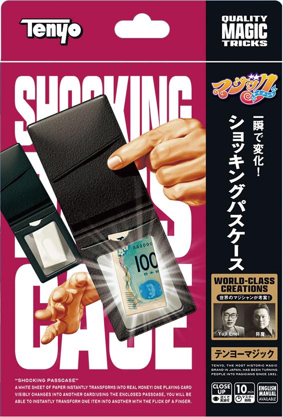 

Tenyo Shocking Pass Case Magic Instant Mysteries from Around the Greatest Easy Magic Tricks for Ages 6 and Made in Japan Tricks Transformation!