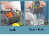 Large Capacity Double-Layer Transparent Food-Grade Sealable Fresh-Keeping Refrigerator Box