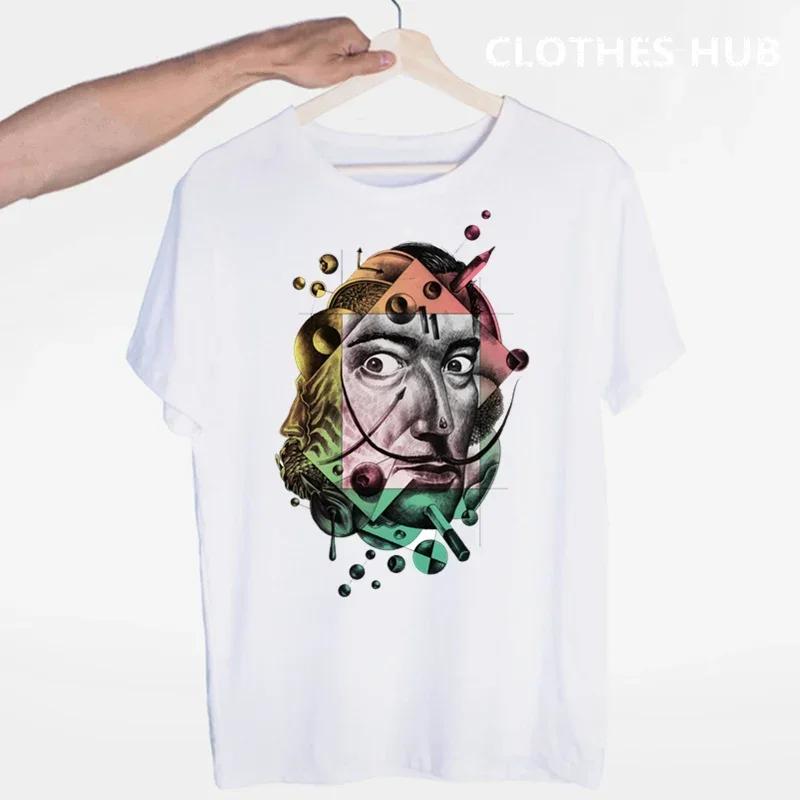 Salvadore Dali Tribute T-shirt O-Neck Short Sleeves Summer Casual Fashion Unisex Men And Women Tshirt