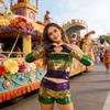 Mardis Gras Costume Accessories Sequins Tube Top Shorts Arm Sleeves Halloween Cosplay Costume for Carnival Masquerades