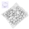 50pcs Small  S     Tiny Iron Jingle  S with Hole for Craft Jewelry Festival Birthday Decoration