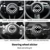 Adesivo per Volante Auto Per Mini Cooper F56 F55 F60 R56 R60 F65 U25 Countryman Adesivi in Pelle PU Accessori Interni Auto