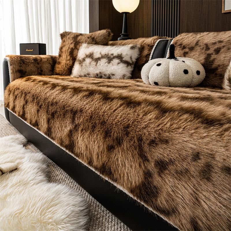 1PC Thicken Plush Sofa Pad Cover Anti-slip Winter Warm Sofa Towel Covers Pets Kids Couch Mat Slipcover for Living Room 