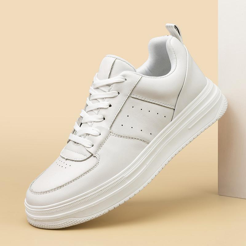 Fashion New Genuine Leather Man Skateboard Footwear Stylish Style Men's Vulcanize Shoes Casual Shoes Leisure Walk Male Tenis Masculino