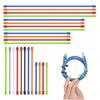 5pcs Reusable Silicone Cable Ties-Elastic Cord Management Holders with 3/6/8Inch Adjustable Straps,Cable Organizer,random Color