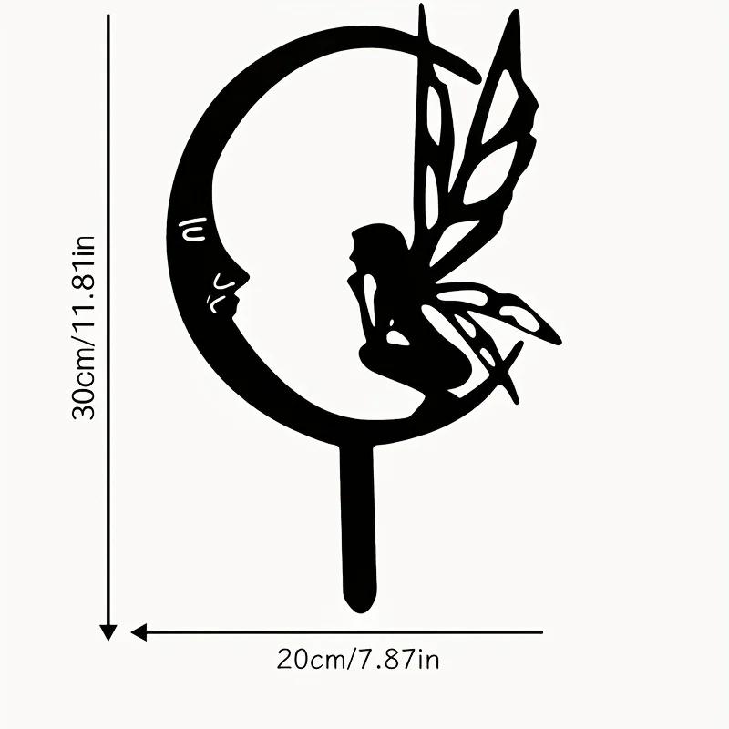 

Украшение для сада «Цветочная фея-эльф» – вставка для пола в виде металлической феи, элегантный декор для газона и двора для садовых вечеринок синий