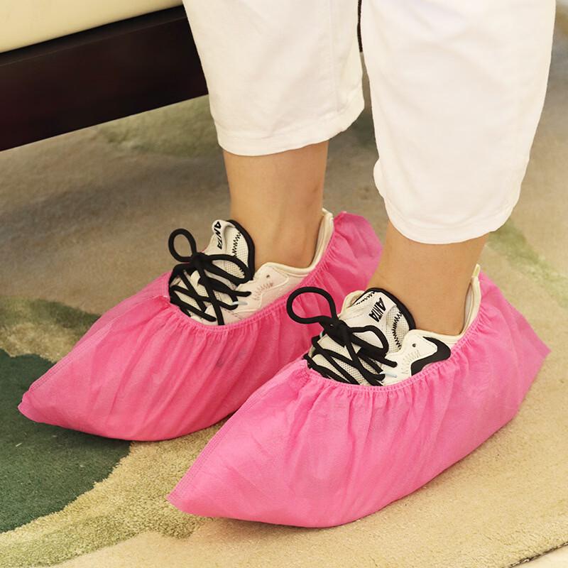OEING Disposable Non-woven Thickened Household Indoor Shoe Covers (100-pack)
