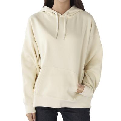 Ocean Pacific 554011 Hoodie with Hood Logo Print and Fleece Ivory Lining, Women's,