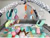Baby Gym Rack with Ocean Ball Fence & Crawling Mat - For Newborns