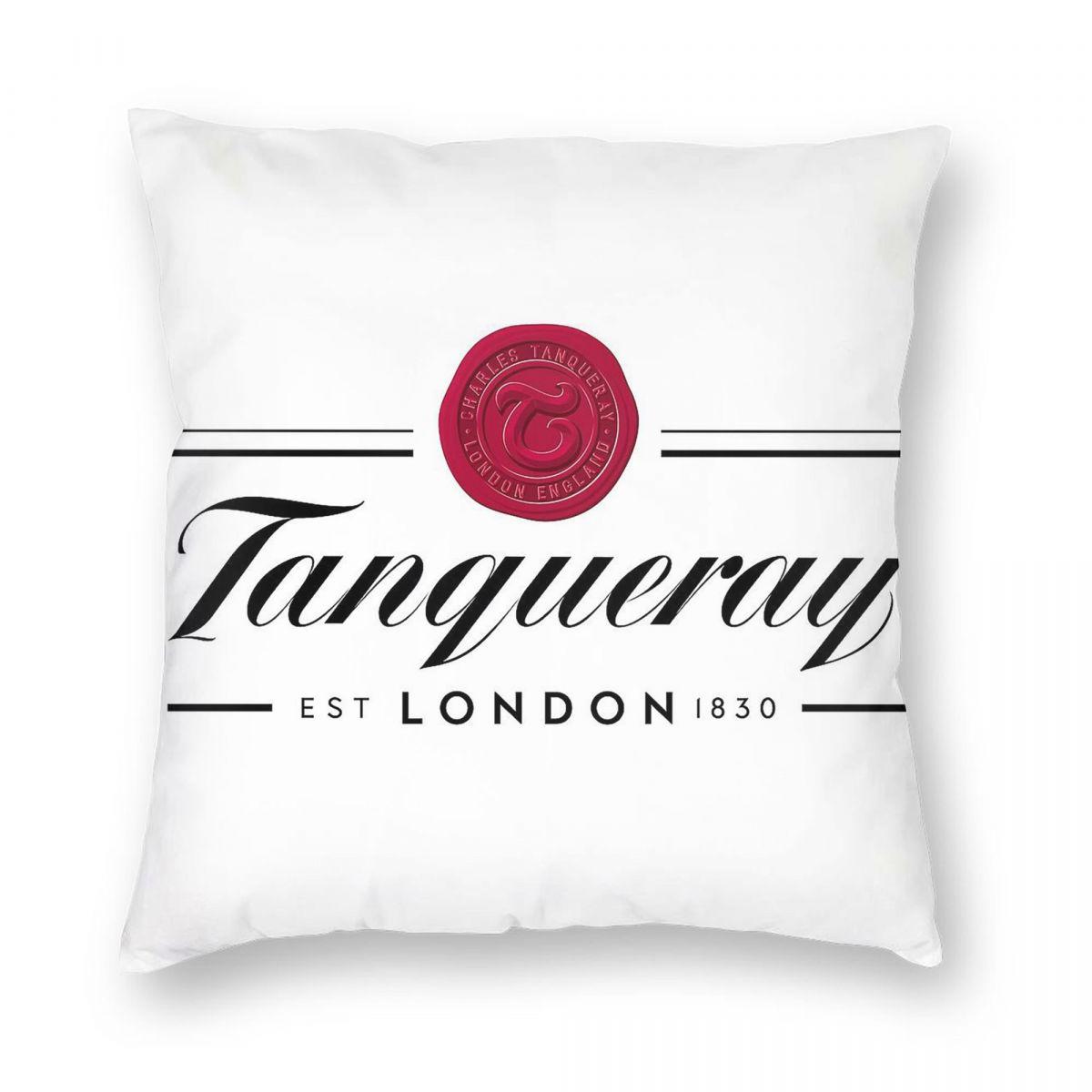 

Tanqueray EST 1830 London Pillowcase Polyester Linen Velvet Creative Zip Decor Room Cushion Cover 12x12Inch