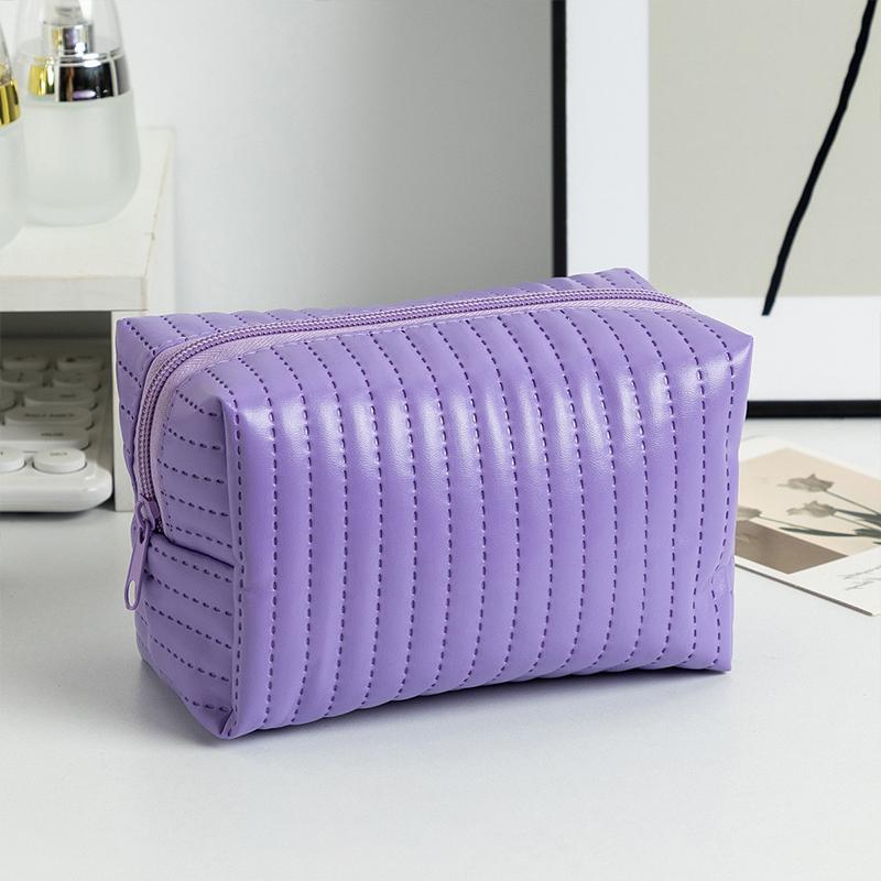 Cestovní přenosná minimalistická kosmetická taška s velkou kapacitou a měkkým úložným prostorem s mašlí