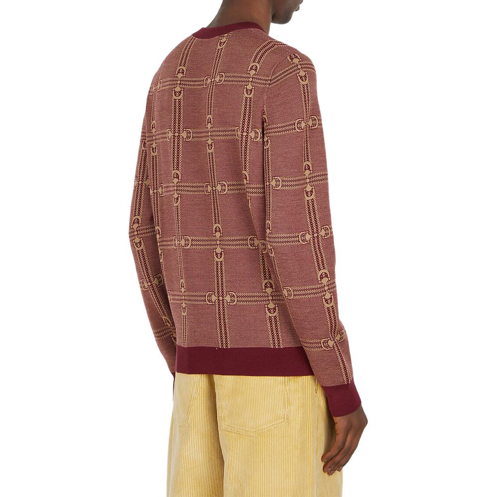 GUCCI Sweaters Men's Red V-neck Moderate Other 716358-XKCO0-6385