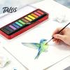 Art Supplies for Home Portable Watercolor Paint Set, Durable Solid Gouache Pigments, Washable Fine Easy Clean School Powder Supplies, Sketching
