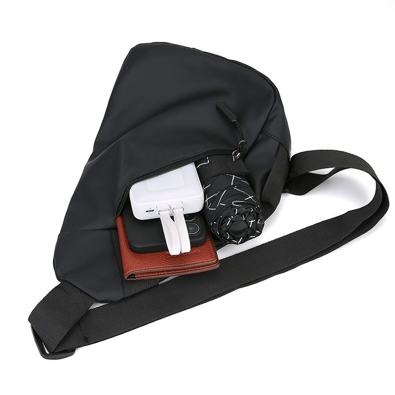 Unisex Crossbody Bag Adjustable Zip Casual Sling Shoulder Flap Bags Large Capacity Chest Bag Phone Bag