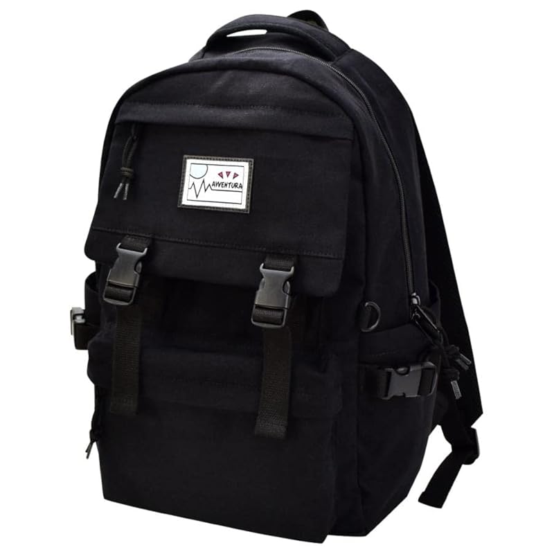 

[Aventura] backpack daypack rucksack large capacity a4 20L canvas Thermal and cold bottle holder ladies commute trip cram school bag adult student