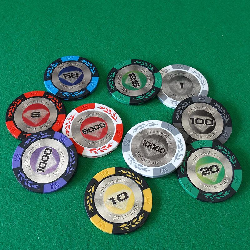 10 ks 39mm žetonů Texas Hold'Em, hliněné žetony s motivem klasu pšenice, Texas Hold'Em kreativní šachy a karetní herna, pokerová hala, pokerová mince, stolní hra