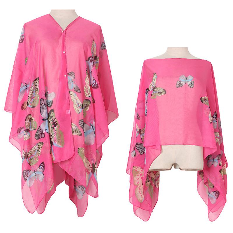 1PC Soft Chiffon Polyester Scarves Sunscreen Shawl Muffler Scarf Sun Protection Summer Women