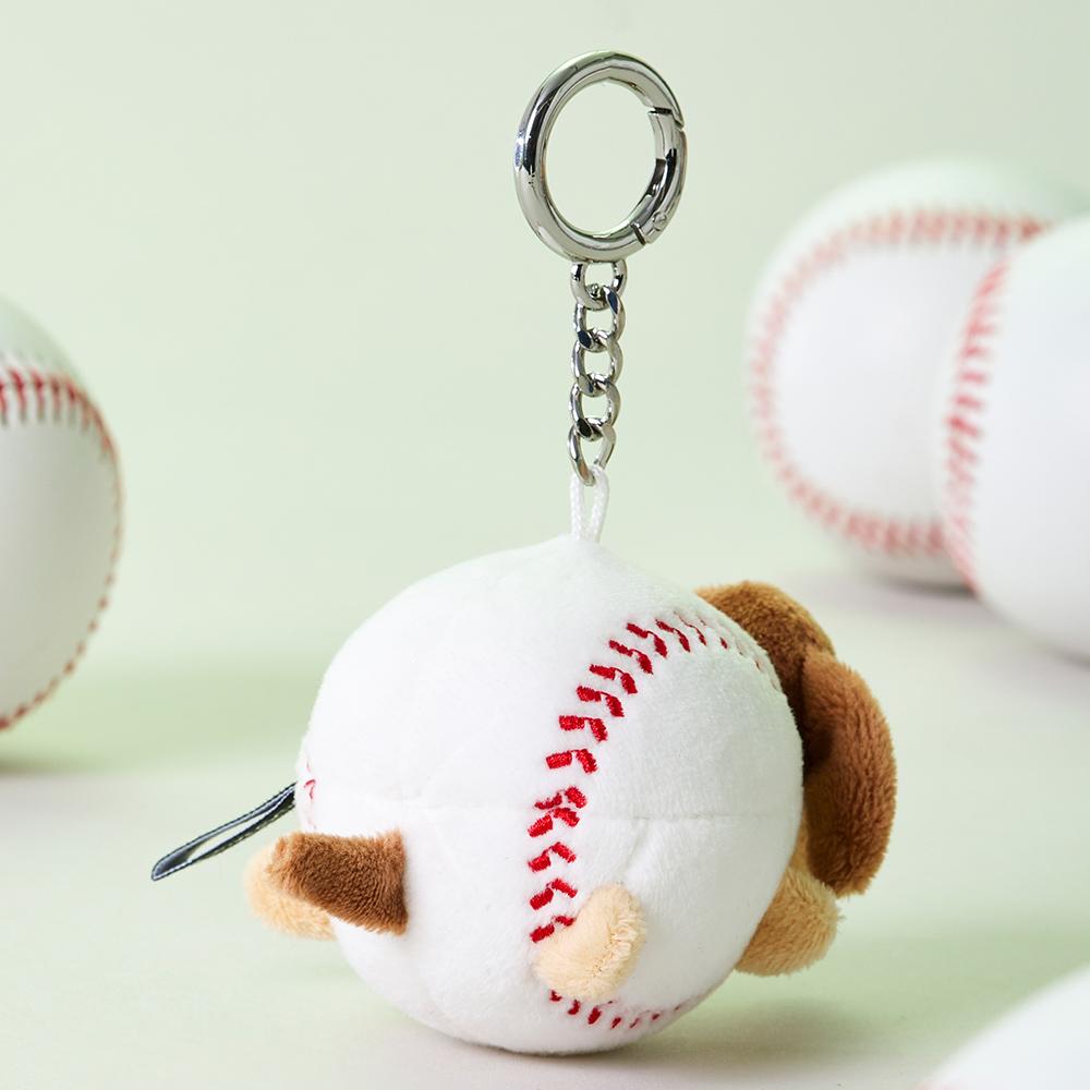 [[LINE FRIENDS] JOGUMAN Woody Baseball Doll Keychain