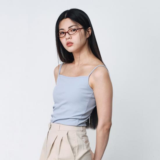 Remove square neck easy bra tank top 3 colors (navy, blue, pink)