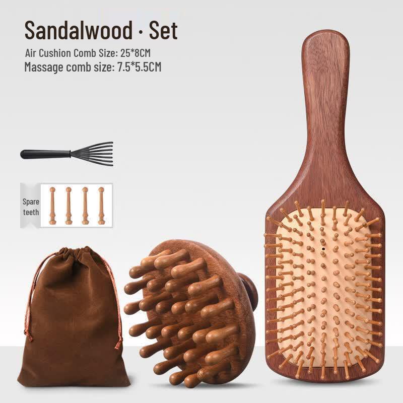 LIEI Sandalwood Air Cushion Massage Paddle Brush