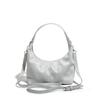 The new net red bags simple and versatile bag with large capacity toe bag and crossbody bag half moon bag
