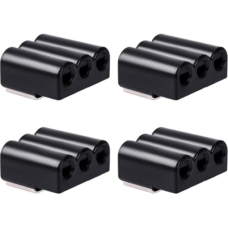 8Pcs Deer Whistles For Vehicles Wind Activated Black