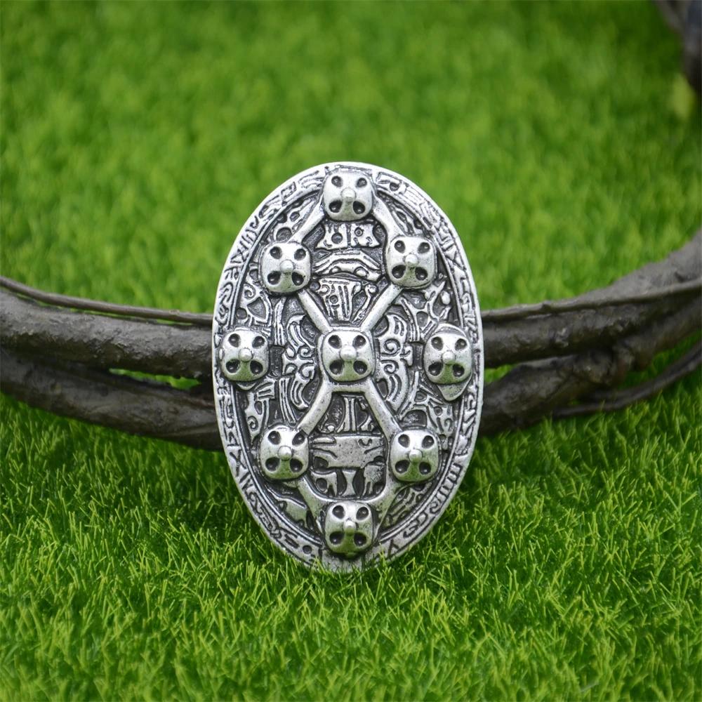 1Pcs Retro Sweden Norse Viking Brooches Jewelry Vintage Norse Talisman for Clothing Shirt Suit