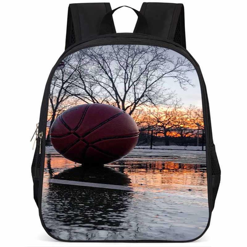 Sac à dos scolaire élégant Basketball 15 pouces Grande capacité Léger Pour Garçons et Filles
