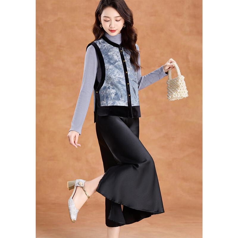 Kebell New Chinese Style Patchwork Sleeveless Vest