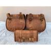 Skórzane torby motocyklowe Combo 3 Saddlebag dla Sportster 3 Bags Combo