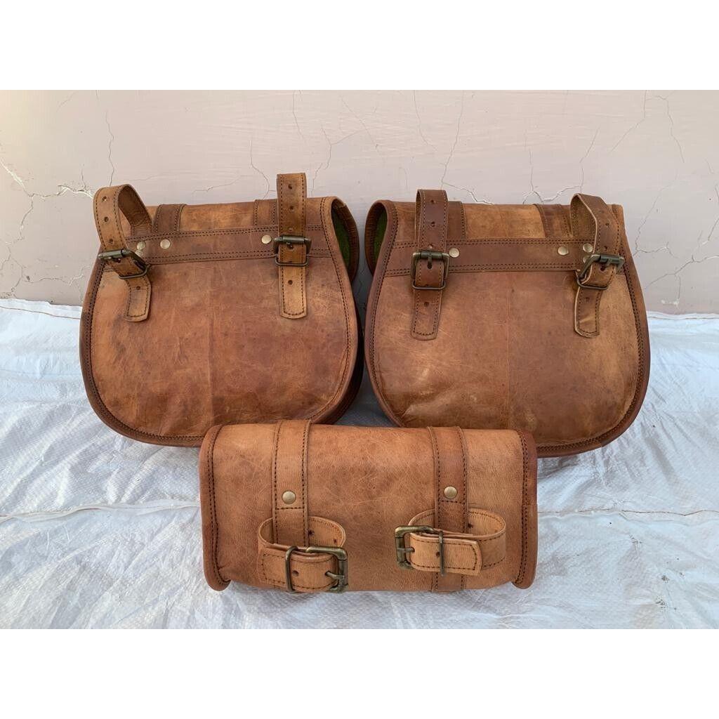 Piele Motocicletă Combo 3 Genți Bagaje Pentru Sportster 3 Genți Combo