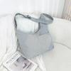 Retro versatile lazy tote bag women's large-capacity lightweight cloth bag shoulder messenger bag casual commuter bag