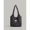 Autumn Winter Leopard Print Shoulder Bag Japanese Ins Niche Design Commuter Tote Bag Student Large Capacity Handbag for Women