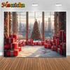 Mocsicka Photography Background Christmas Tree Home Gifts Party Decorations Child Family Holiday  Studio Backdrop Photocall1