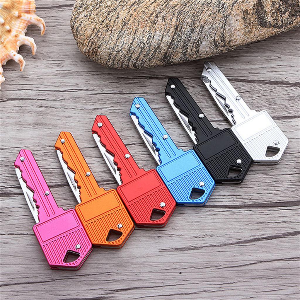 2PCS Mini Pocket Knife Portable Utility Knifes Survival Knife Keychain Pendant Gadget Letter Package Opener