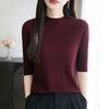 All-Season Women's 50% Wool 50% Silk Sweater | Lightweight Warm Blend Pullover | Luxury Cashmere Silk Knitwear