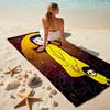 1pc C-Coraline (5) Beach Towel, Comfortable and Thick, and Swimming/Bath/Picnic/Camping Towel, Suitable for Seaside Beaches