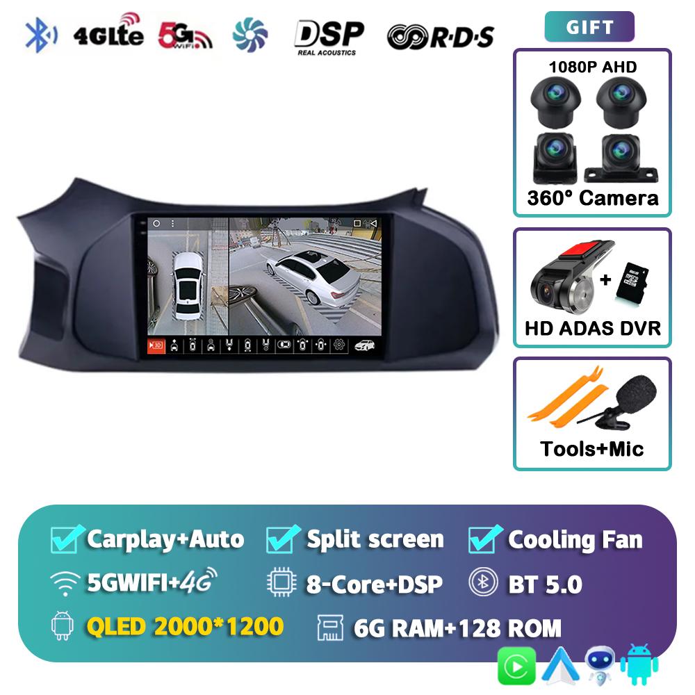 Android 14 CarPlay Car Radio For Chevrolet Onix 2012-2014 2015 2016 2016- 2019 GPS 2din Multimedia Video Player 2 Din Stereo 4G