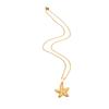 Ocean Starfish Pendant Necklace for Women Gold Plated Stainless Steel Choker Necklace Waterproof Summer Beach Fashion Jewelry