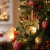 Christmas Bell and Pinecone Mix Hanging Ornaments for Christmas Tree, Window and Car Decoration
