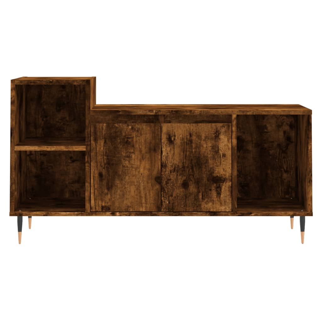 Vidaxl TV Cabinet, Smoked Oak, 100X35X55 Cm