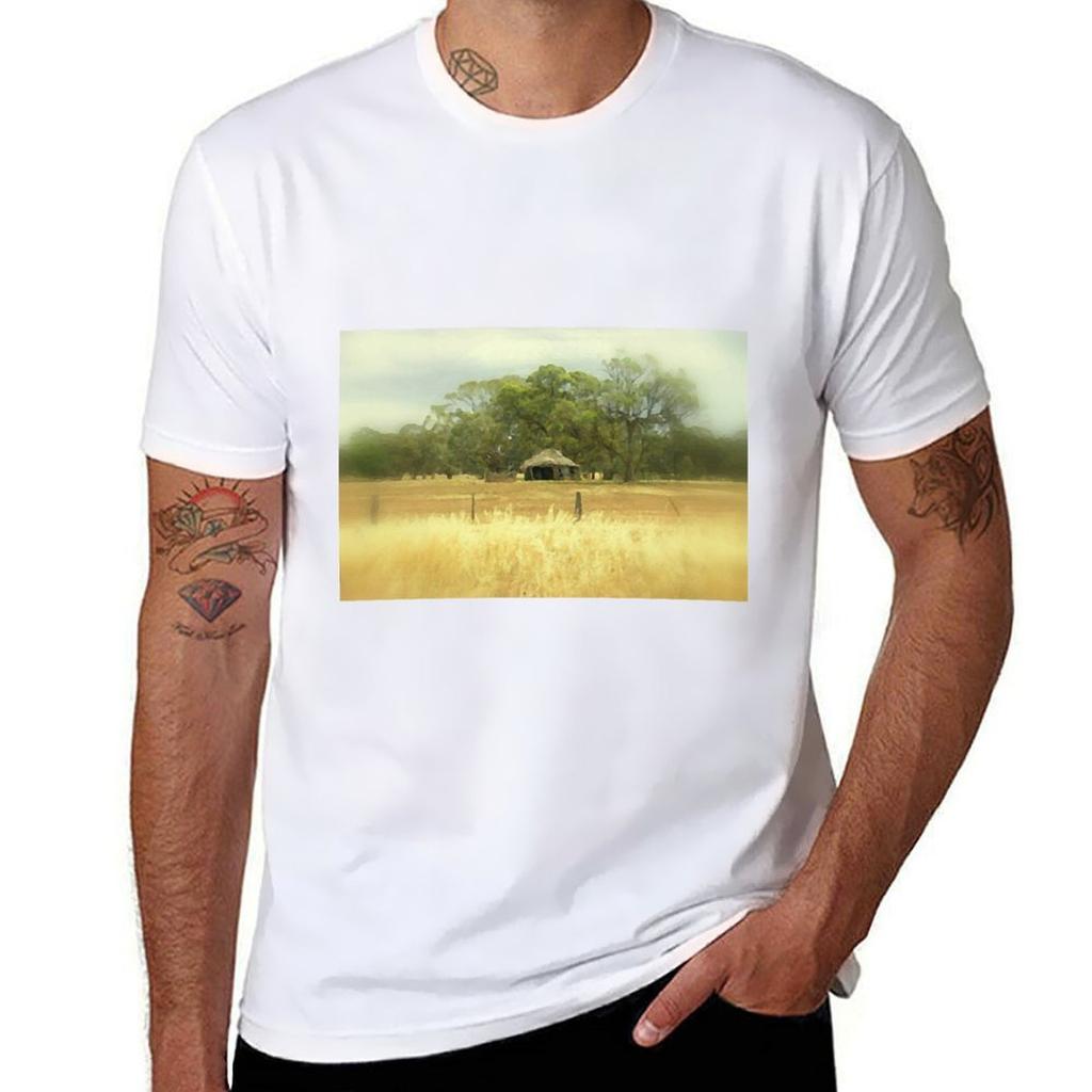 Thatched roof Barn TShirt All Weather Casual Short Sleeve