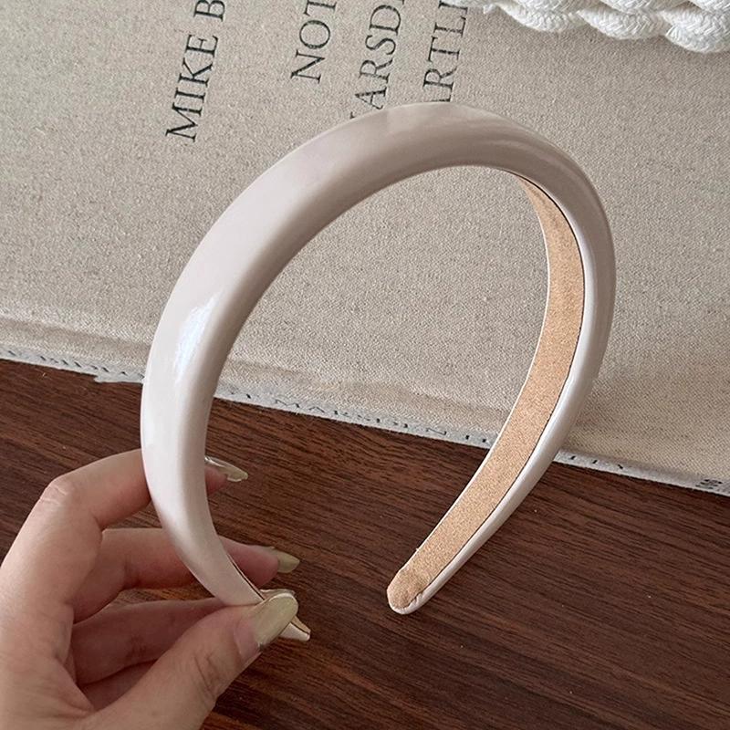 PU Leather Headbands for Women Girls Korean Style Wide Hairbands Elegant Female Hair Hoop Fashion Hair Accessories Headwear